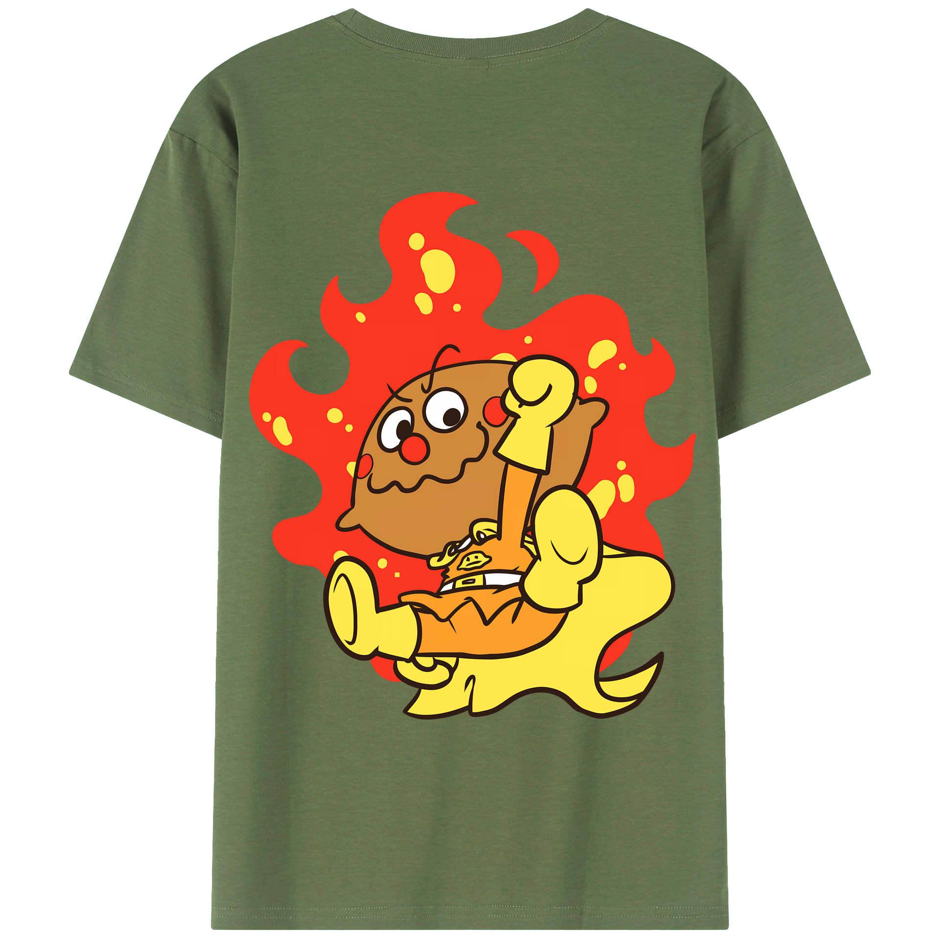 （画像用） アンパンマン Anpanman 綿100％ メンズ半袖Tシャツ（バックプリント） 通気性